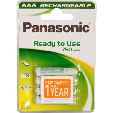 Baterie Panasonic AAA-P03i Ni-Mh 750mAh 1,2V 1ks