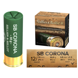 Brokové náboje SB 12/70, Corona, 3,5mm broky, 32g 25ks