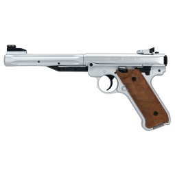 Vzduchová pistole Ruger Mark IV silver 4,5mm diabolo 3J
