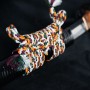 katana Hacuharu z uhlíkové oceli AISI 1095, reálný Hamon