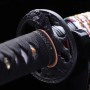 katana Hacuharu z uhlíkové oceli AISI 1095, reálný Hamon