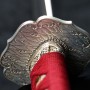 katana Arashinoumi z uhlíkové skládané oceli AISI 1075, reálný Hamon