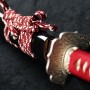 katana Arashinoumi z uhlíkové skládané oceli AISI 1075, reálný Hamon