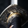katana Dragon Dream Japanese Sword - T-10 Steel, Real Choji Hamon, Yokote