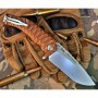 zavírací nůž CHARON - linerlock, axiální ložiska hnědý - stonewash N690