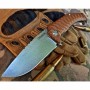 zavírací nůž CHARON - linerlock, axiální ložiska hnědý - stonewash N690