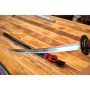 katana TEKEHIKO z oceli AISI 1045 s leštěnou imitací hamonu - II. jakost