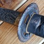 katana Sunekuai z uhlíkové oceli AISI 1045 s 3D imitací damašku - II. jakost