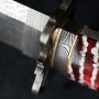 nůž TANTO Dellinger FEZÁ Randy Feather Damascus Nr.6