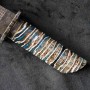 nůž TANTO Dellinger FEZÁ Blue Randy Feather Damascus Nr.18