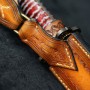 nůž TANTO Dellinger FEZÁ Braun Randy Feather Damascus Nr.12