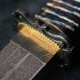 nůž TANTO Dellinger FEZÁ Braun Randy Feather Damascus Nr.13