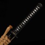 katana Kill Bill Hattori Hanzo Japanese Sword - T-10 Carbon Steel, Real Choji + Suguha Hamon, Yokote