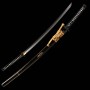 katana Kill Bill Hattori Hanzo Japanese Sword - T-10 Carbon Steel, Real Choji + Suguha Hamon, Yokote