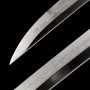 katana Silver Waves Japanese Sword - T-10 Carbon Steel, Real Choji Hamon, Yokote