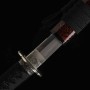 katana Silver Waves Japanese Sword - T-10 Carbon Steel, Real Choji Hamon, Yokote