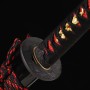 katana dragon horimono T-10 Carbon Steel, Real Suguha/Choji Hamon, Yokote
