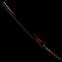 katana dragon horimono T-10 Carbon Steel, Real Suguha/Choji Hamon, Yokote