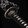katana Manji dragon horimono T-10 Carbon Steel, Real Choji Hamon, Yokote
