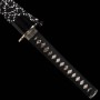 katana Manji dragon horimono T-10 Carbon Steel, Real Choji Hamon, Yokote