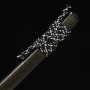 katana Midori No Pen T-10 Carbon Steel, Real Gunome Midare Hamon, Yokote