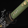 katana Midori No Pen T-10 Carbon Steel, Real Gunome Midare Hamon, Yokote