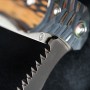 Nůž zavírací s pilkou Dellinger Wilderer D2 - yellow/black G10