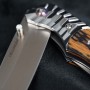 Nůž zavírací s pilkou Dellinger Wilderer D2 - yellow/black G10