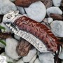 II. jakost - nůž zavírací Dellinger TANTO DACHSER VG-10 Damascus