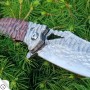 II. jakost - nůž zavírací Dellinger TANTO DACHSER VG-10 Damascus