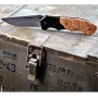 II. jakost - Lovecký zavírací damaškový nůž Dellinger Hunter Poplar Burl