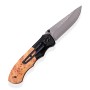 II. jakost - Lovecký zavírací damaškový nůž Dellinger Hunter Poplar Burl