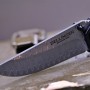 II. jakost - Lovecký zavírací damaškový nůž Dellinger Hunter Poplar Burl