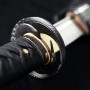 II.jakost - wakizashi AKAEI - 1,66 Shaku, uhlíková ocel AISI 1095, reálný hamon Choji, Yokote