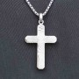 křížek Silver Spirit Cross s řetízkem - damascus