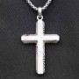 křížek Silver Spirit Cross s řetízkem - damascus
