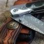 II. jakost - nůž zavírací Dellinger MUSHROOM KILLER vg10 Damascus