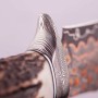 Sběratelský nůž Dellinger Copper Crown damascus
