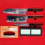 Nůž NAKIRI Dellinger JOSHI Sakura, včetně brusného kamene 1000/6000
