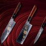 Nůž NAKIRI Dellinger JOSHI Sakura, včetně brusného kamene 1000/6000