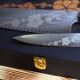 Nůž NAKIRI Dellinger JOSHI Sakura, včetně brusného kamene 1000/6000