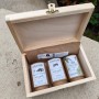 UMAMI dárková sada s Kampotským pepřem 4x50g v dárkové dřevěné krabičce