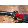 katana AKAI TAKE z překládané oceli AISI 1095 s reálným hamonem
