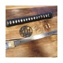 katana AKAI TAKE z překládané oceli AISI 1095 s reálným hamonem