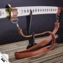 katana Walking Dead z uhlíkové oceli AISI 1045, reálný hamon