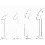 Katana UTSUKUSHI, reálný hamon, ocel T10, saya černá lesklá