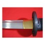 Katana UTSUKUSHI, reálný hamon, ocel T10, saya černá lesklá