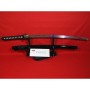 Katana UTSUKUSHI, reálný hamon, ocel T10, saya černá lesklá
