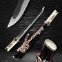 japanese tanto Dragon & Tamahagane Steel & Real Notare Hamon