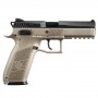 Vzduchová pistole ASG CZ P-09 Duty Bicolor Desert BlowBack ráže 4,5 mm olověné diabolo i BB ocelové